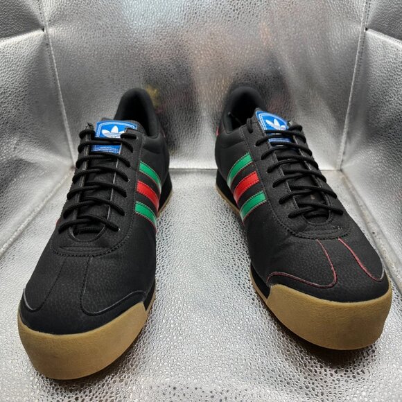Size 13 Adidas Samoa‎ Mens Black Scarlet Gum Low Top Trainers Shoes EG6086 main image 11